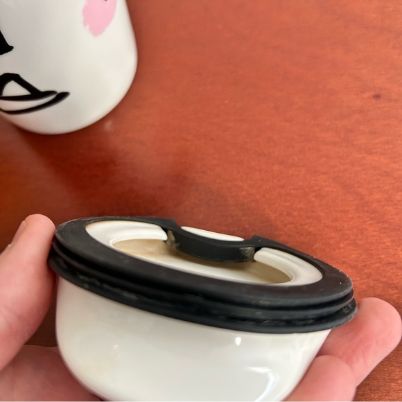 Starbucks 2014 Siren Face Ceramic 12 oz Travel Mug with Lid - Picture 9 of 10